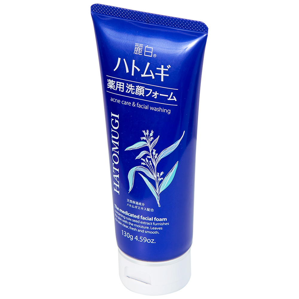 Hình ảnh Sữa rửa mặt Reihaku Hatomugi Acne Care and Facial Washing ngừa mụn, dưỡng ẩm và làm sáng da (130g)