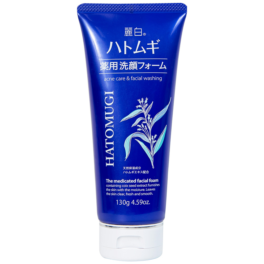 Hình ảnh Sữa rửa mặt Reihaku Hatomugi Acne Care and Facial Washing ngừa mụn, dưỡng ẩm và làm sáng da (130g)