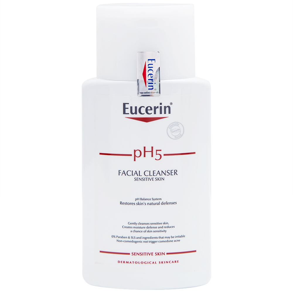 Hình ảnh Sữa rửa mặt cho da nhạy cảm Eucerin PH5 Facial Cleanser Sensitive Skin (100ml)
