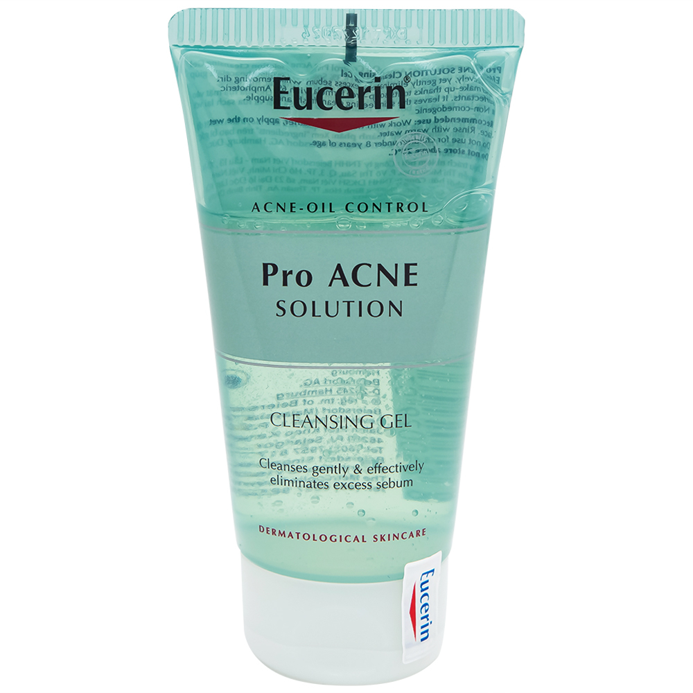 Hình ảnh Gel rửa mặt Eucerin Ance Oil Control Pro Acne Solution Cleansing Gel dành cho da mụn (75ml)