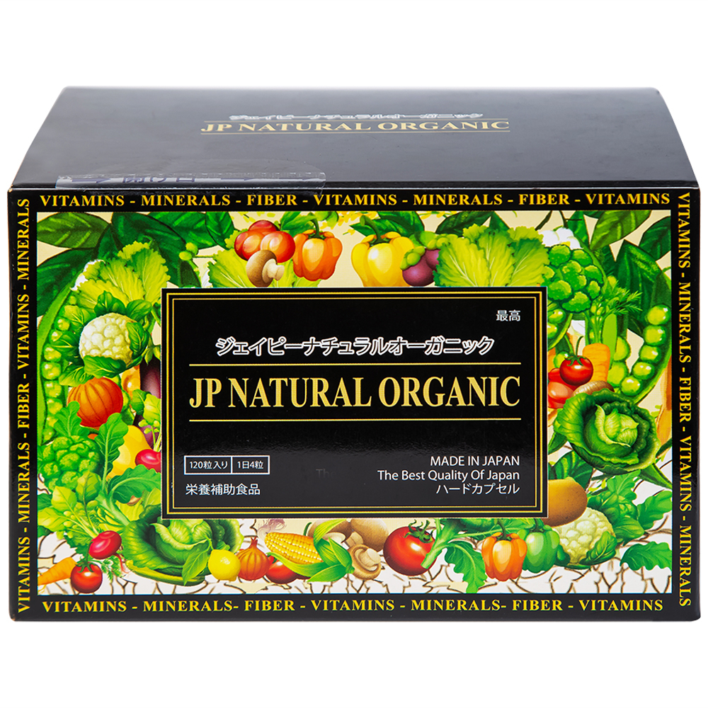 Hình ảnh Thực phẩm bảo vệ sức khỏe JP Natural Organic Jpanwell bổ sung chất xơ, chống táo bón và tăng đề kháng (120 viên) 