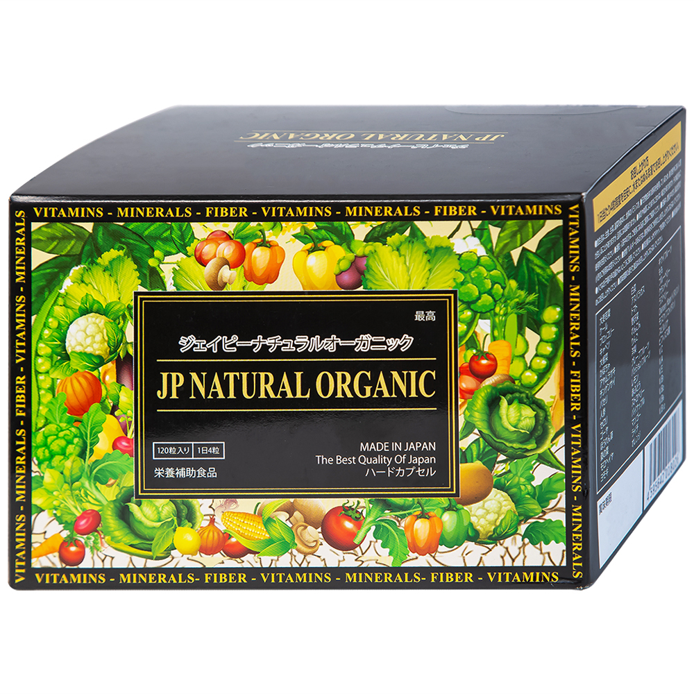 Hình ảnh Thực phẩm bảo vệ sức khỏe JP Natural Organic Jpanwell bổ sung chất xơ, chống táo bón và tăng đề kháng (120 viên) 