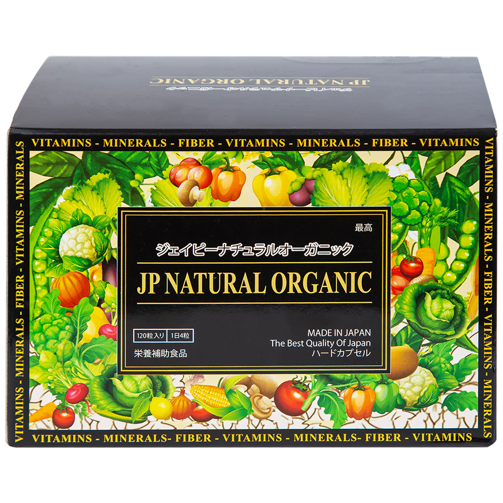 Hình ảnh Thực phẩm bảo vệ sức khỏe JP Natural Organic Jpanwell bổ sung chất xơ, chống táo bón và tăng đề kháng (120 viên) 