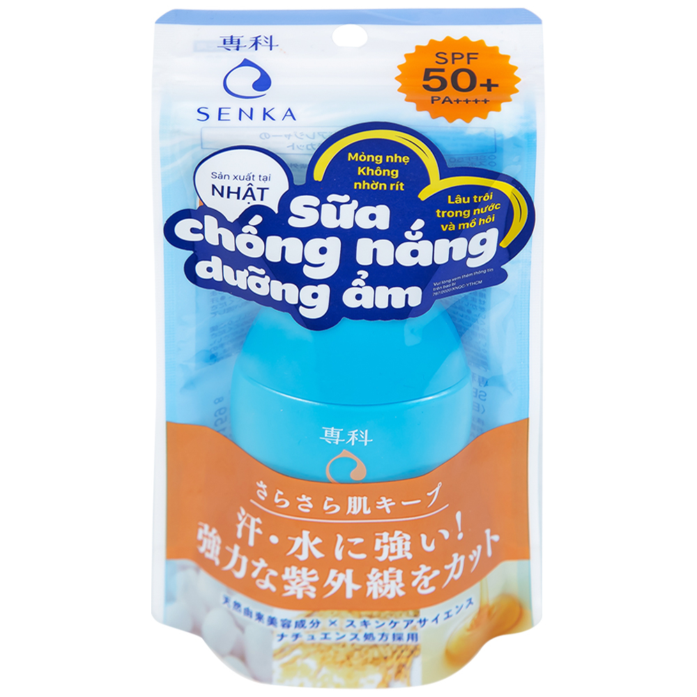 Hình ảnh Sữa chống nắng dưỡng ẩm Senka Perfect UV Milk N SPF50+ PA++++ dành cho mặt và toàn thân (40ml)