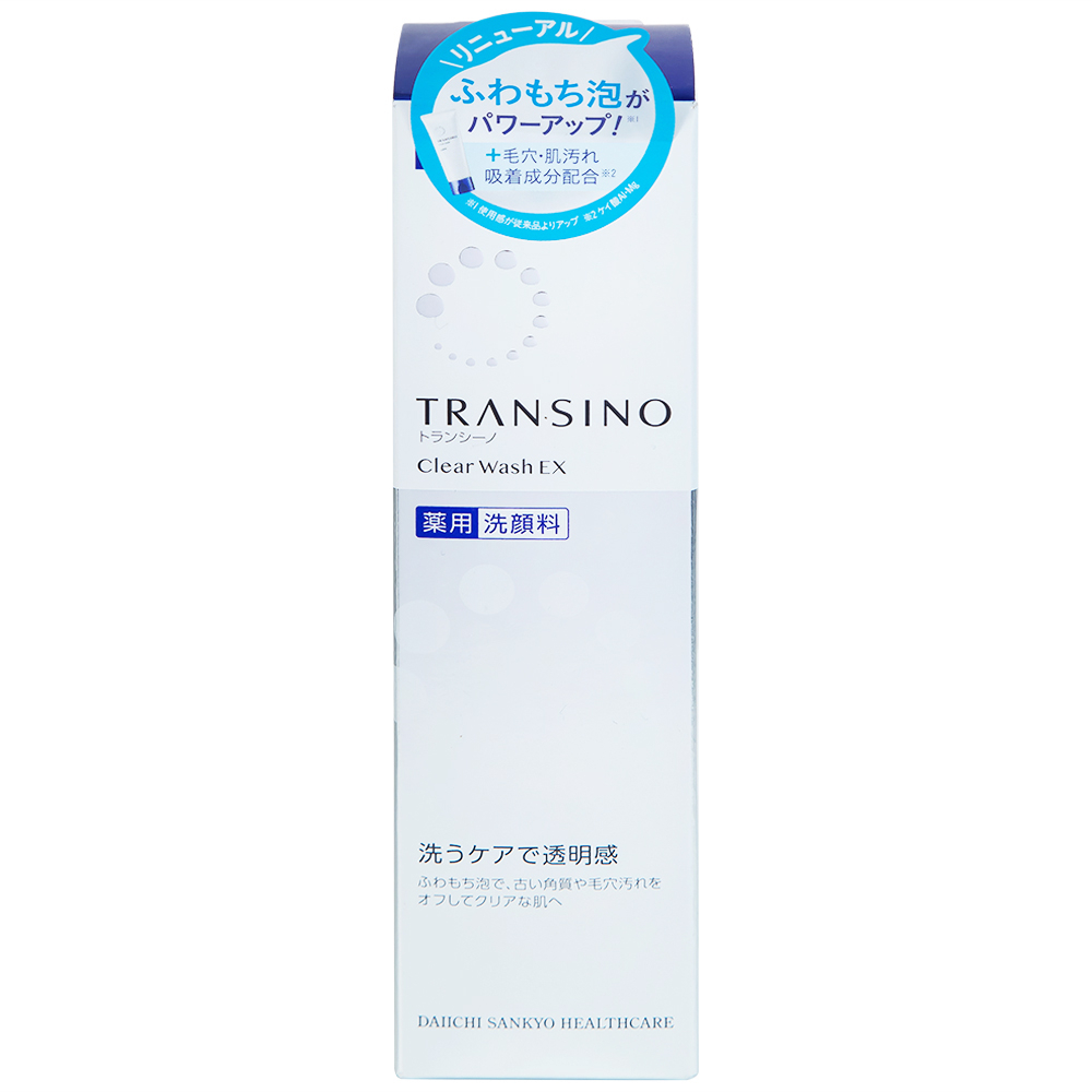 Hình ảnh Sữa rửa mặt Transino Clear Wash EX loại bỏ bụi bẩn, dầu nhờn, bã thừa (100g)