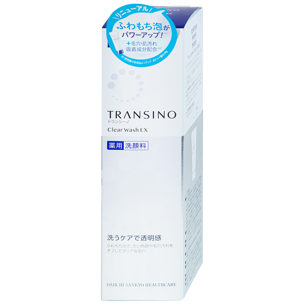 Hình ảnh Sữa rửa mặt Transino Clear Wash EX loại bỏ bụi bẩn, dầu nhờn, bã thừa (100g)