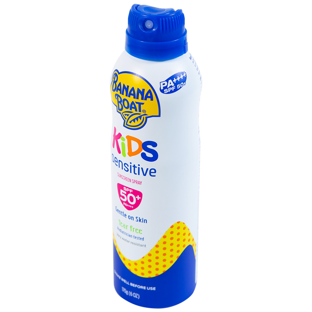 Hình ảnh Xịt chống nắng trẻ em Banana Boat Kids Sensitive Sunscreen Spray SPF50+ PA++++ dành cho toàn thân (170g)