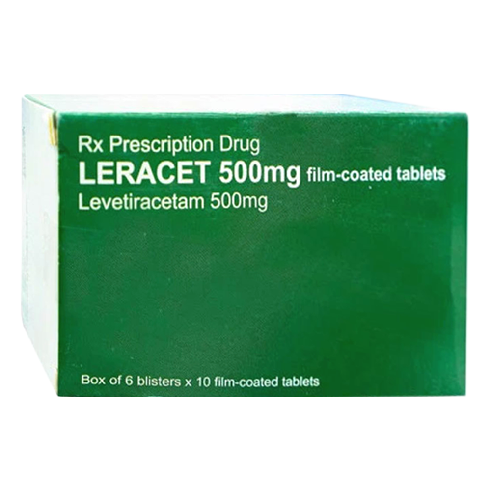Hình ảnh Thuốc Leracet 500mg J.URIACH điều trị các cơn co giật (6 vỉ x 10 viên)