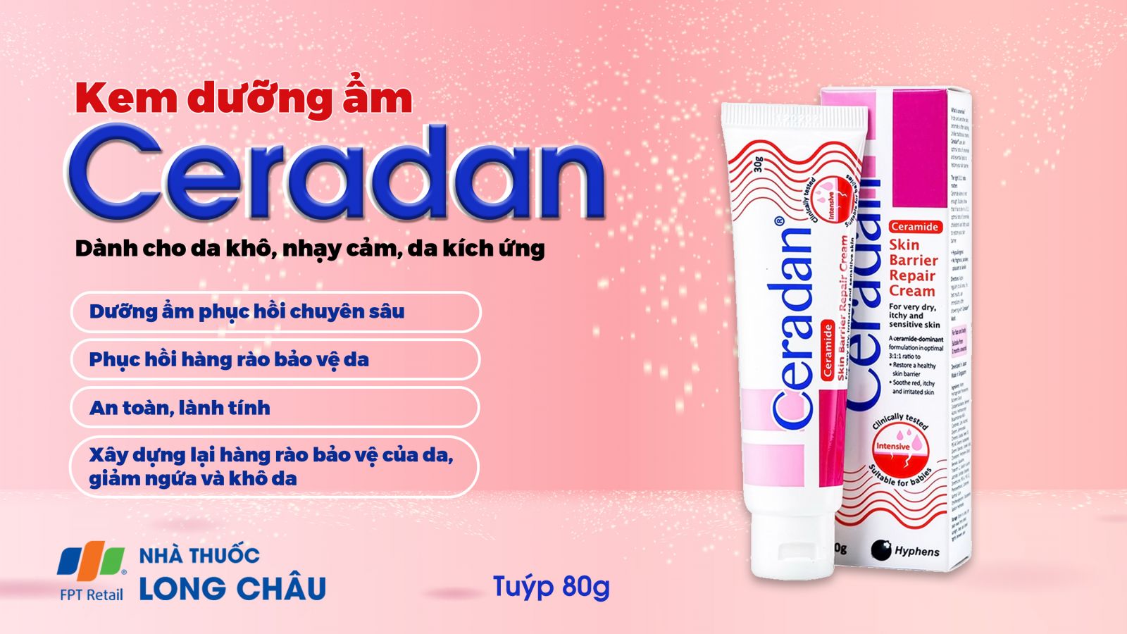 Kem Dưỡng Ẩm Ceradan Hydra 80G 2