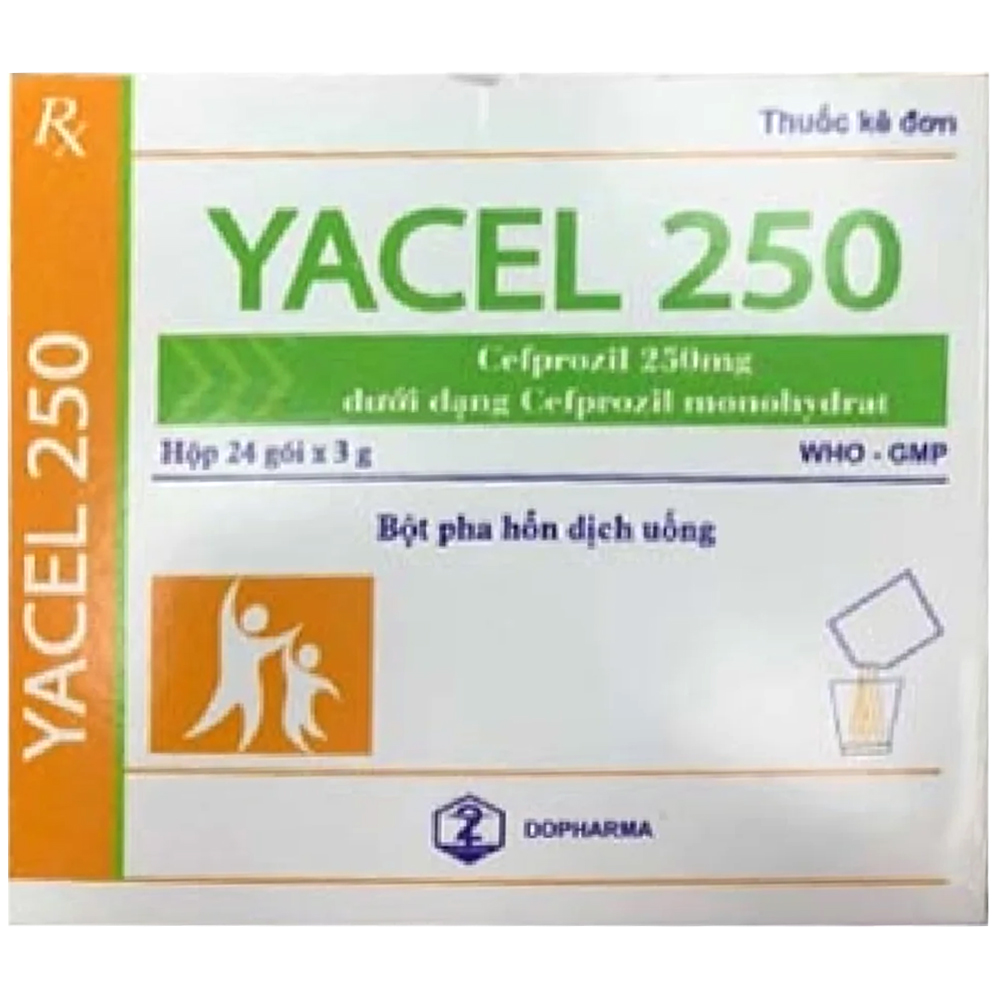 Hình ảnh Thuốc Yacel 250 Tw2 điều trị nhiễm trùng tai, nhiễm trùng da và nhiễm trùng vi khuẩn (24 gói x 30g)