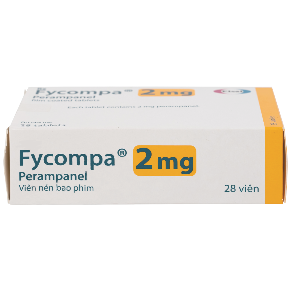 Hình ảnh Thuốc Fycompa 2mg Eisai điều trị bổ trợ cơn động kinh (2 vỉ x 14 viên)