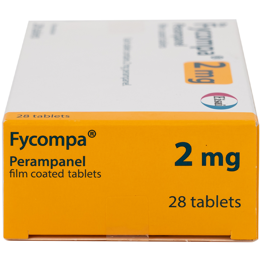 Hình ảnh Thuốc Fycompa 2mg Eisai điều trị bổ trợ cơn động kinh (2 vỉ x 14 viên)