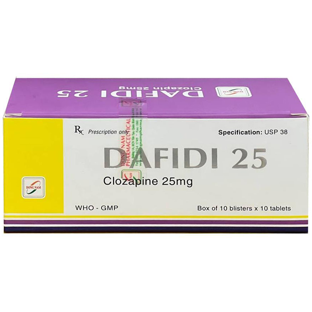 Hình ảnh Thuốc Dafidi 25 Đông Nam điều trị các bệnh lý thần kinh (10 vỉ x 10 viên)