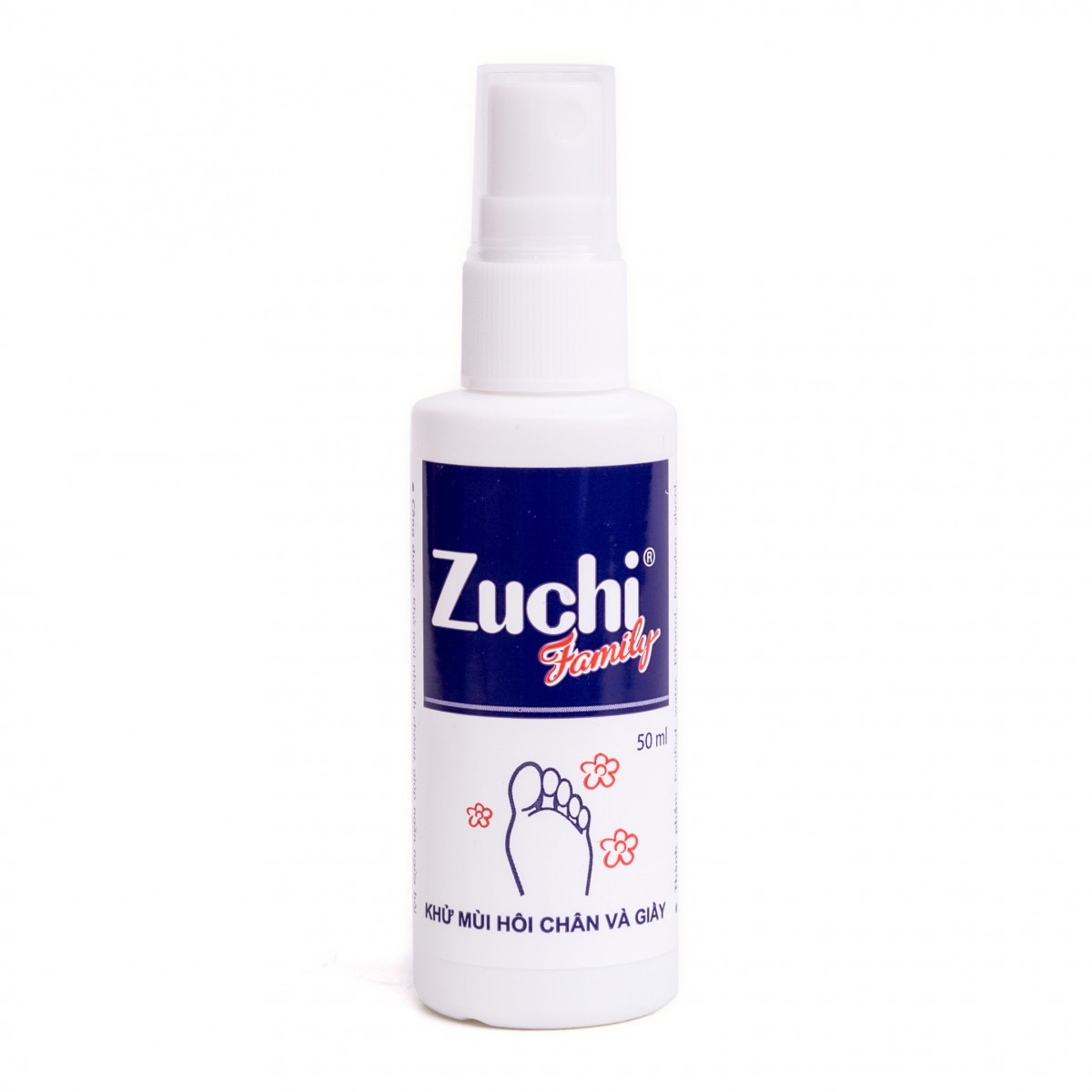 Hình ảnh Chai xịt Zuchi Family Hoa Linh khử mùi hôi chân và giày (50ml)