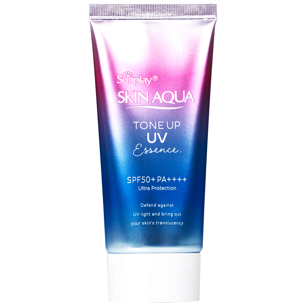 Kem chống nắng Sunplay Skin Aqua Tone Up UV Essence SPF50+ PA++++ giữ ẩm, dưỡng sáng dành cho mọi loại da (50g)