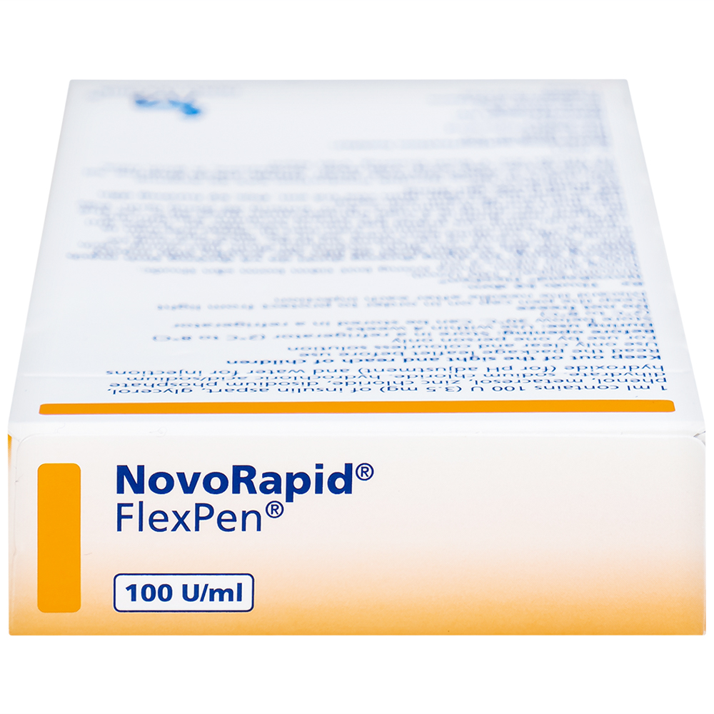 Hình ảnh Bút tiêm Novorapid FlexPen 100U/ml Novo Nordisk kiểm soát đường huyết (5 cây x 3ml)