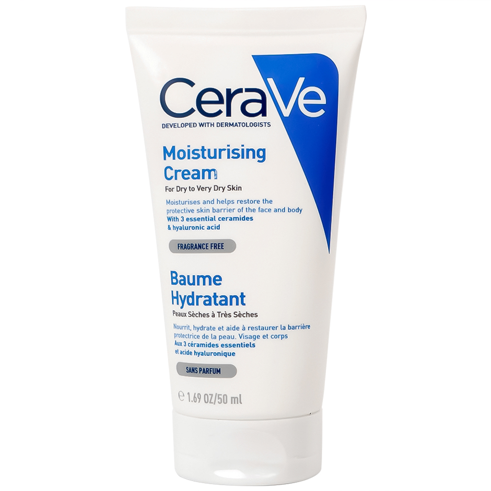 Kem dưỡng ẩm CeraVe Developed With Dermatologists Moisturising Cream dành cho da khô (50ml)