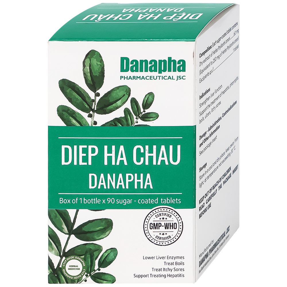 Hình ảnh Thuốc Diệp Hạ Châu Danapha tăng cường chức năng gan (90 viên)