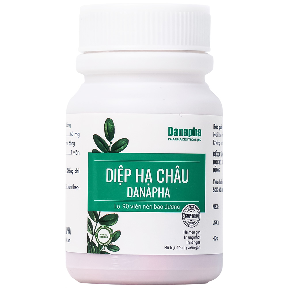 Hình ảnh Thuốc Diệp Hạ Châu Danapha tăng cường chức năng gan (90 viên)