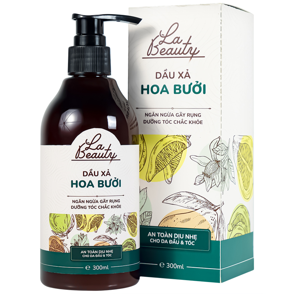 Dầu xả hoa bưởi La Beauty ngăn ngừa gãy rụng, dưỡng tóc chắc khỏe (300ml)