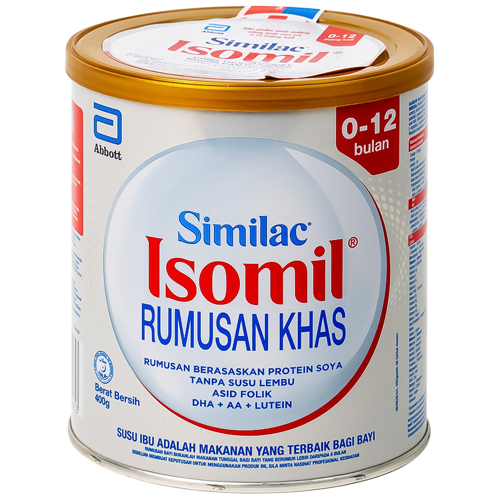 Hình ảnh Sữa bột Similac Isomil Abbott bổ sung dinh dưỡng cho trẻ 0 - 12 tháng (400g)