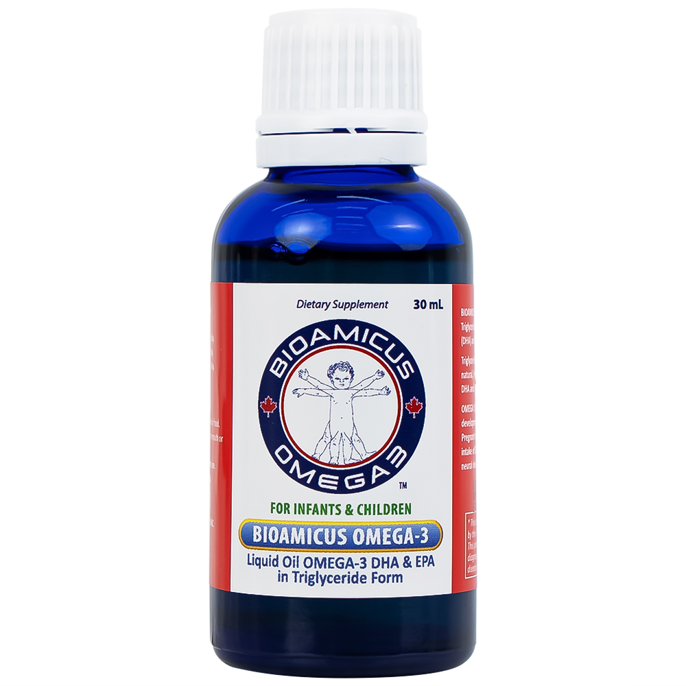 Hình ảnh Thực phẩm bảo vệ sức khỏe Bioamicus Omega-3 hỗ trợ tốt cho mắt và não (30ml)