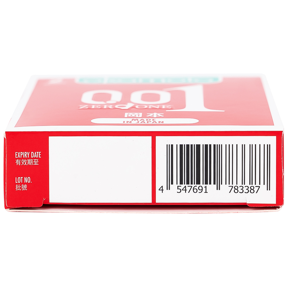 Hình ảnh Bao cao su Okamoto 0.01 PU phòng tránh thai, ngăn ngừa HIV và các bệnh lây qua đường tình dục (2 cái)