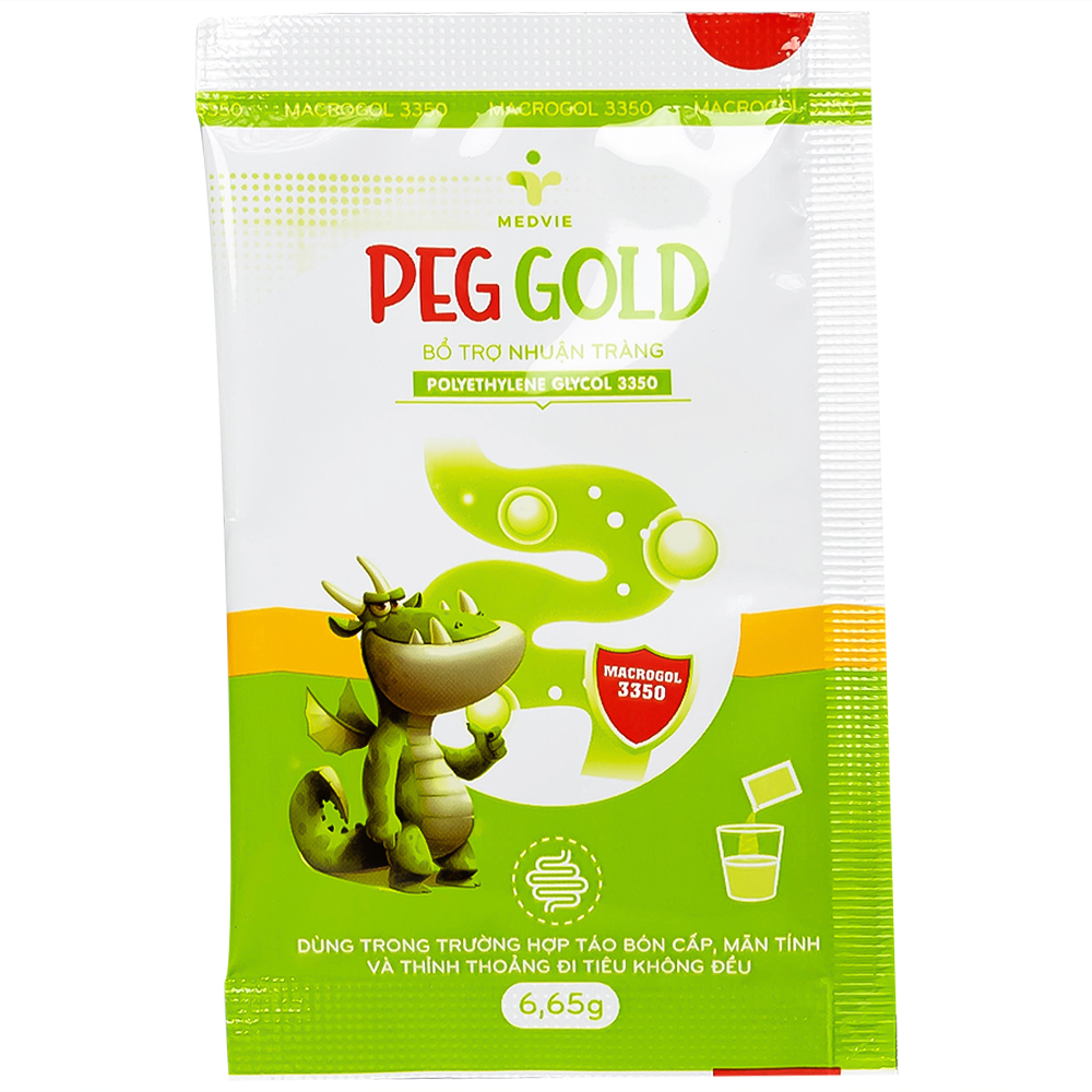 Hình ảnh Bột pha uống Peg Gold Medvie Armephaco bổ trợ nhuận tràng (30 gói)