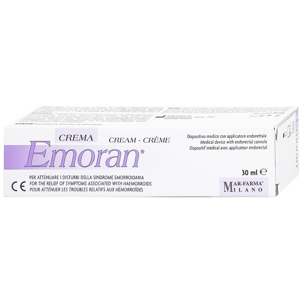 Hình ảnh Kem Emoran Mar-Farma làm giảm các triệu chứng của bệnh trĩ, hỗ trợ làm dịu cơn ngứa và rát (30ml)