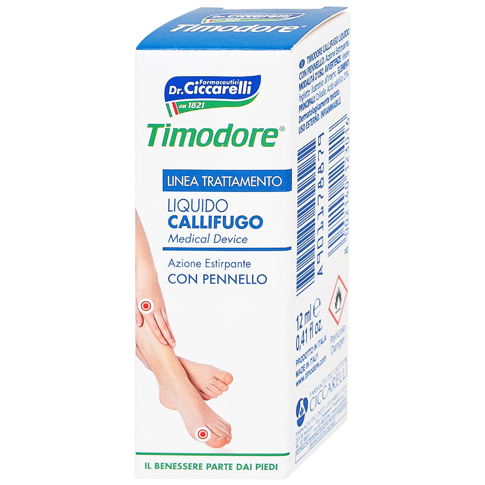 Hình ảnh Dung dịch Timodore Liquido Callifugo Ciccarelli trị mụn cóc, vết chai (12ml)