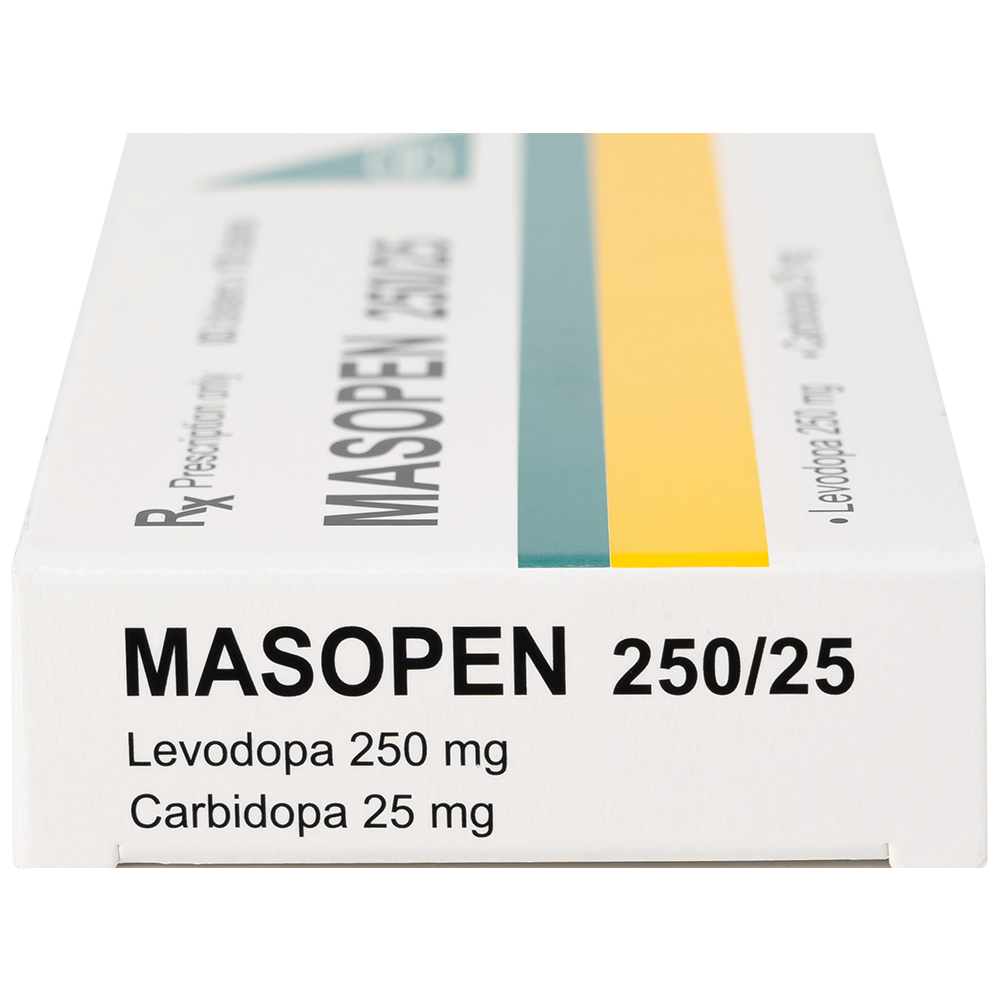 Hình ảnh Thuốc Masopen 250/25 Hasan điều trị triệu chứng bệnh parkinson (3 vỉ x 10 viên)