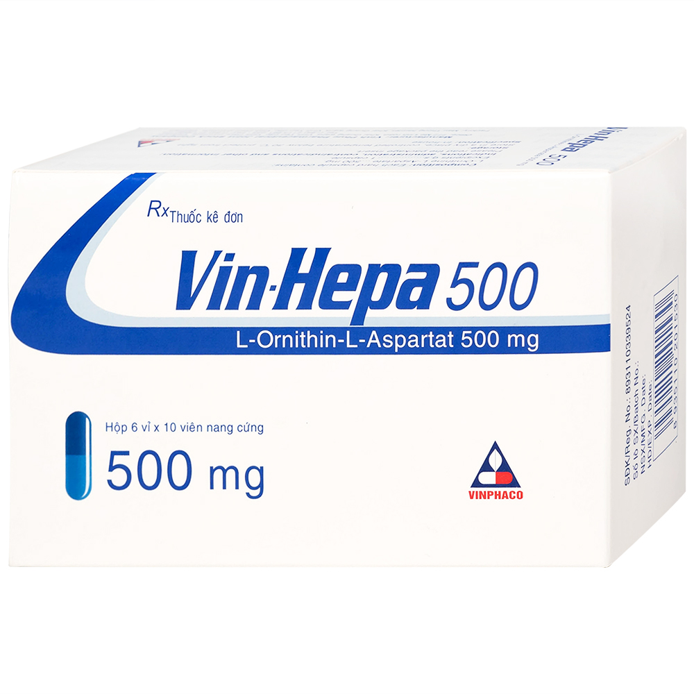 Hình ảnh Thuốc Vin-Hepa 500 Vinphaco điều trị các bệnh lý ở gan (6 vỉ x 10 viên)
