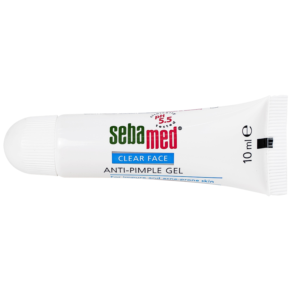 Hình ảnh Gel Clear Face Anti-Pimple Sebamed pH 5.5 giúp làm giảm mụn,ngăn ngừa mụn, dưỡng ẩm (10ml)