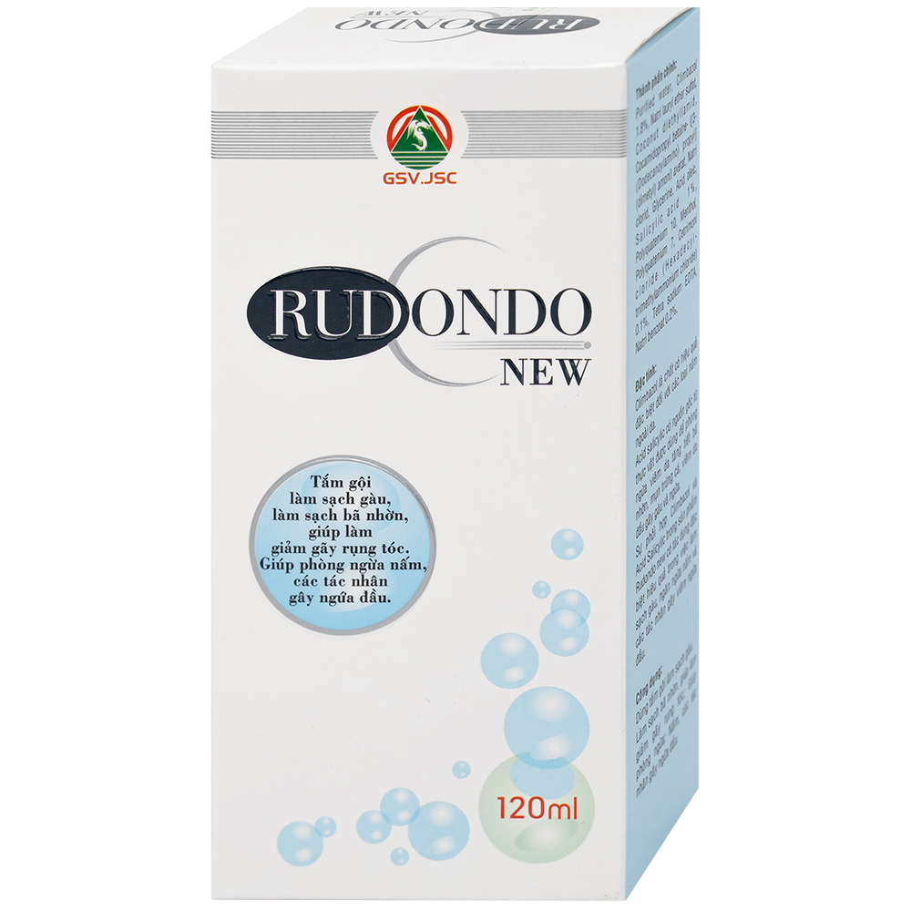 Dầu gội Rudondo New Quang Xanh giúp sạch gầu, giảm nấm, dầu nhờn da dầu (120ml)