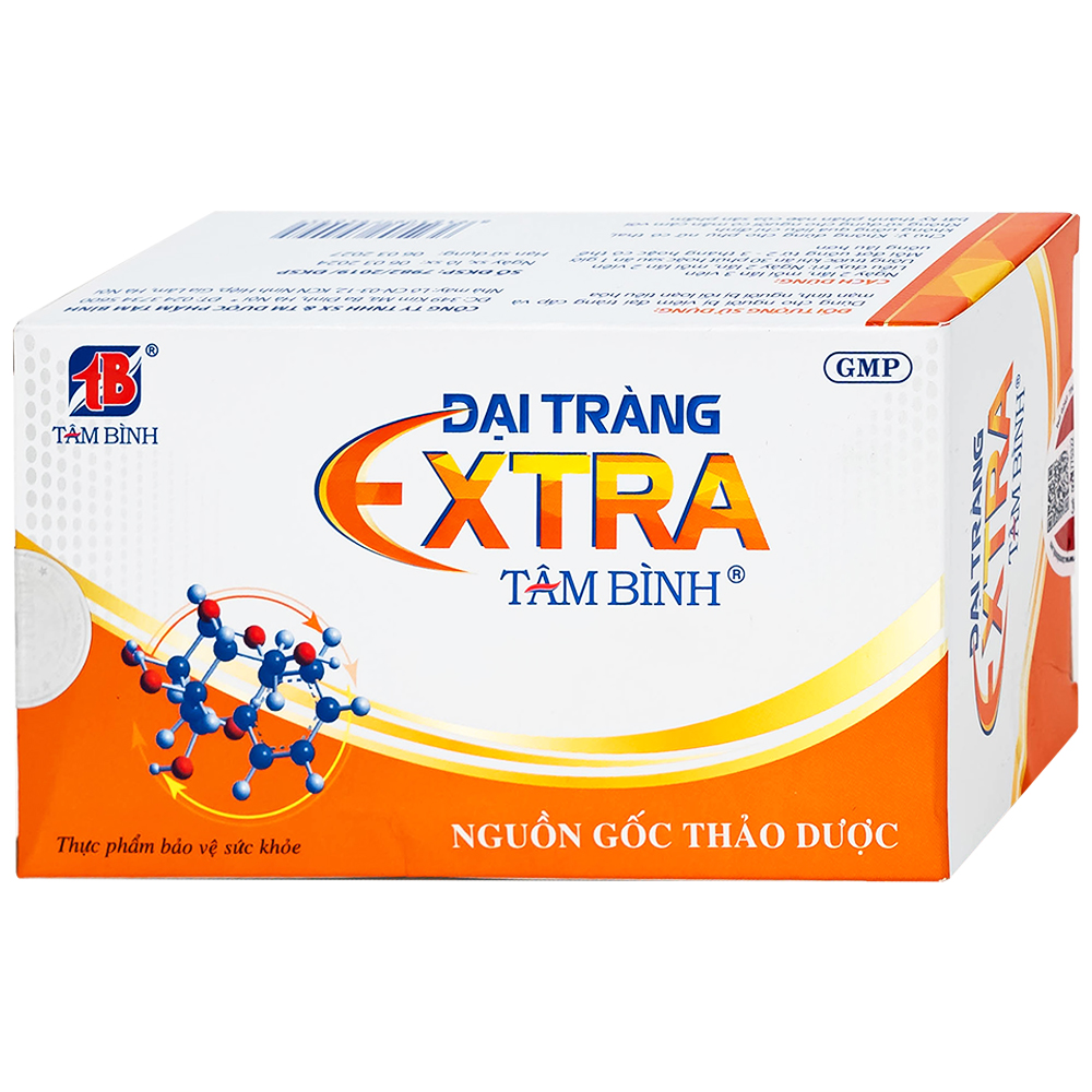 Đại tràng Extra Tâm Bình hỗ trợ giảm các triệu chứng viêm đại tràng, đại tràng co thắt (5 vỉ x 12 viên)