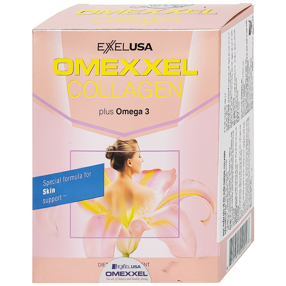 Viên uống Omexxel Collagen làm chậm quá trình lão hóa da, tăng độ đàn hồi cho da (3 vỉ x 10 viên)