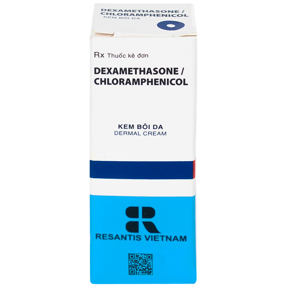 Hình ảnh Kem bôi da Dexamethasone/Chloramphenicol điều trị chàm, vết côn trùng cắn, viêm da tiếp xúc (8g)