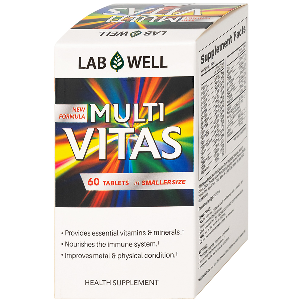 Hình ảnh Viên nén Multi Vitas Lab Well bổ sung vitamin và khoáng chất cho cơ thể (60 viên)