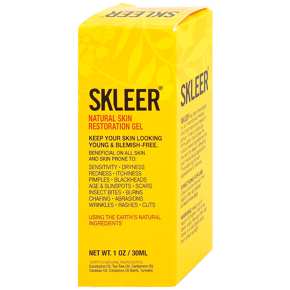 Hình ảnh Gel Skleer Natural Skin Restoration giảm viêm, dưỡng ẩm và phục hồi da (30ml)