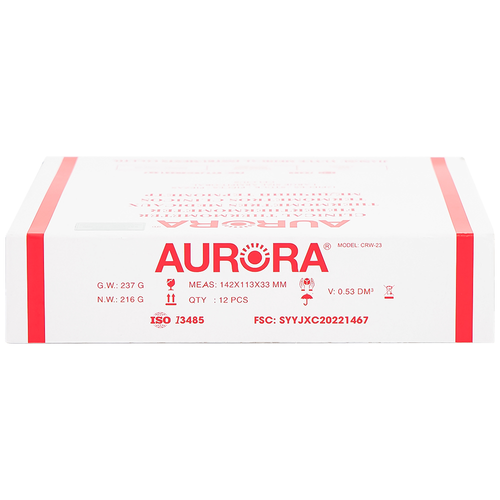 Hình ảnh Nhiệt kế y khoa Aurora CRW-23 đo nhiệt độ cơ thể (12 cái)