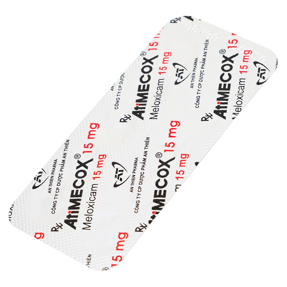 Hình ảnh Thuốc Atimecox 15mg An Thiên giảm các dấu hiệu và triệu chứng của viêm xương khớp (3 vỉ x 10 viên)