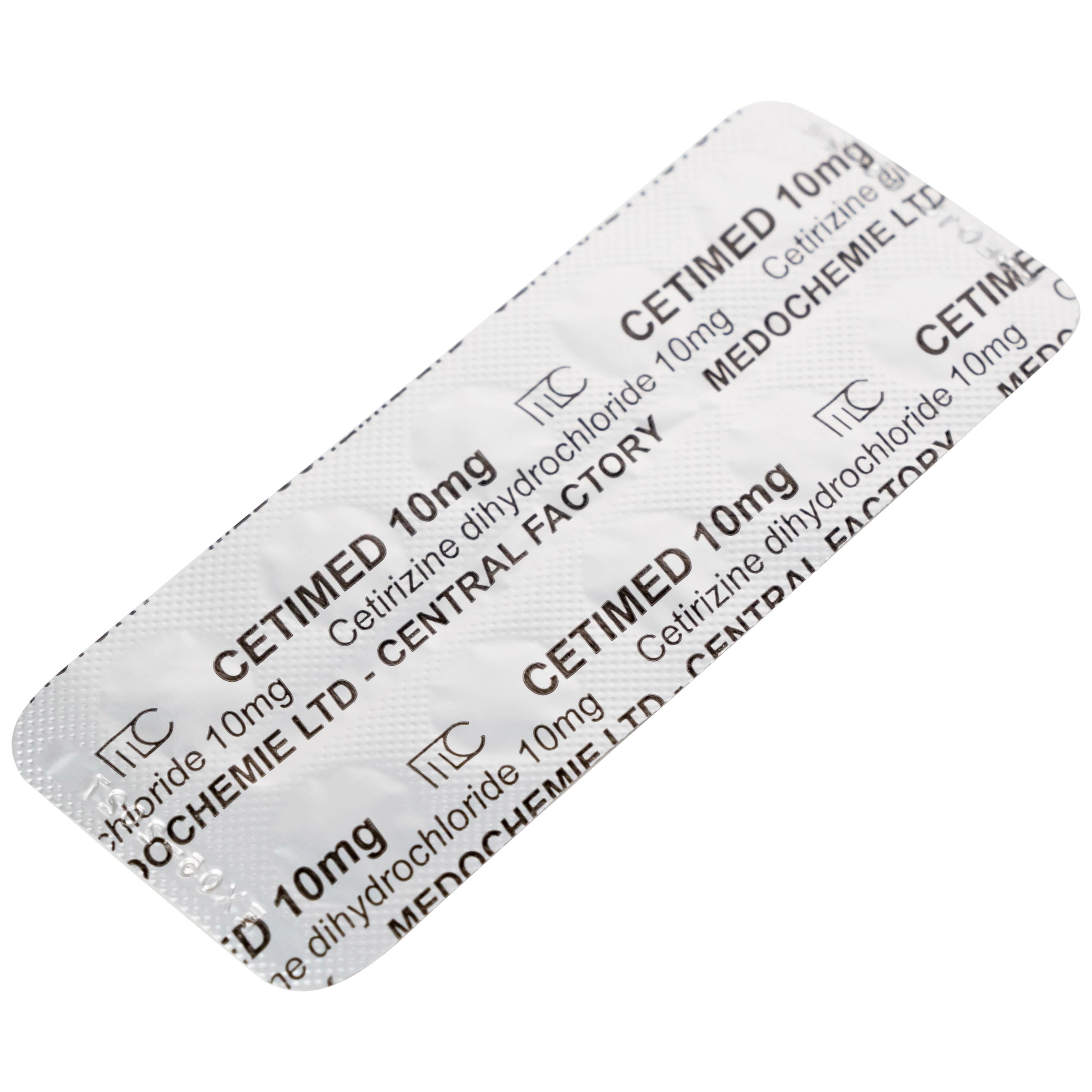 Hình ảnh Thuốc Cetimed 10mg Medochemie điều trị triệu chứng viêm mũi dị ứng (1 vỉ x 10 viên)
