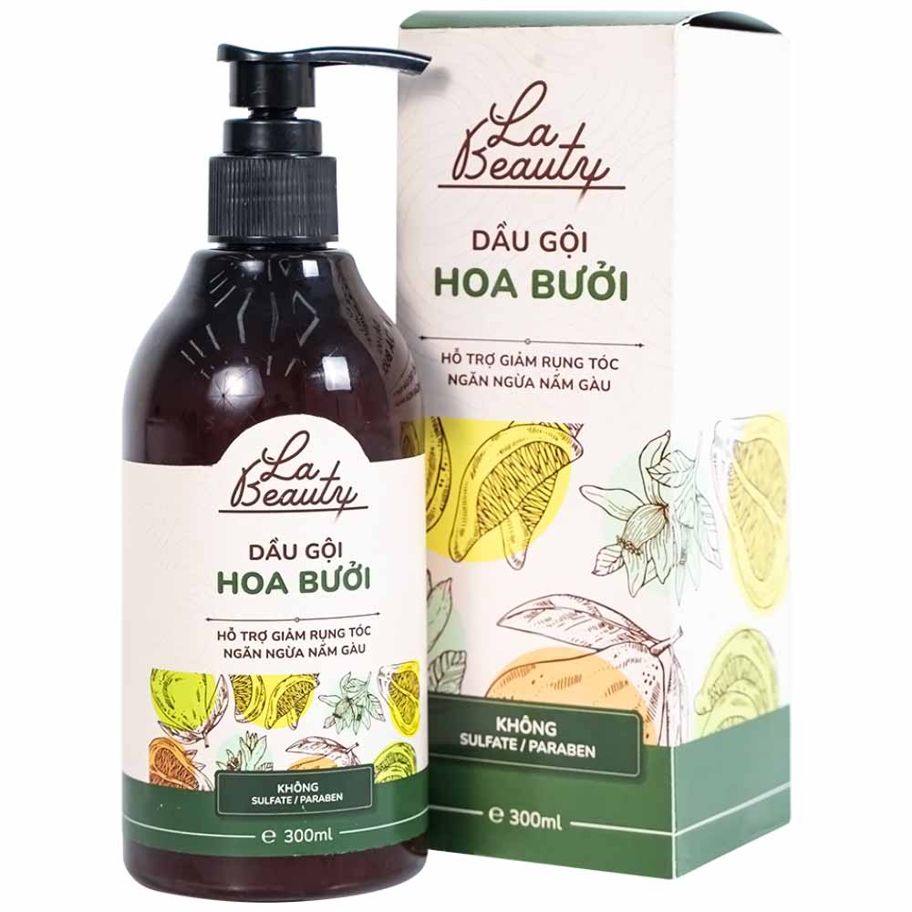 Dầu gội hoa bưởi La Beauty hỗ trợ giảm rụng tóc, ngăn ngừa nấm gàu (300ml)