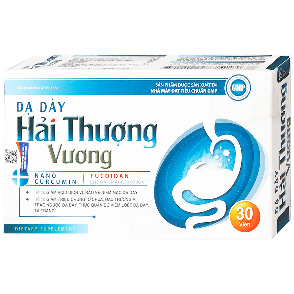 Viên uống Dạ Dày Hải Thượng Vương hỗ trợ giảm acid dịch vị, bảo vệ niêm mạc dạ dày (30 viên)