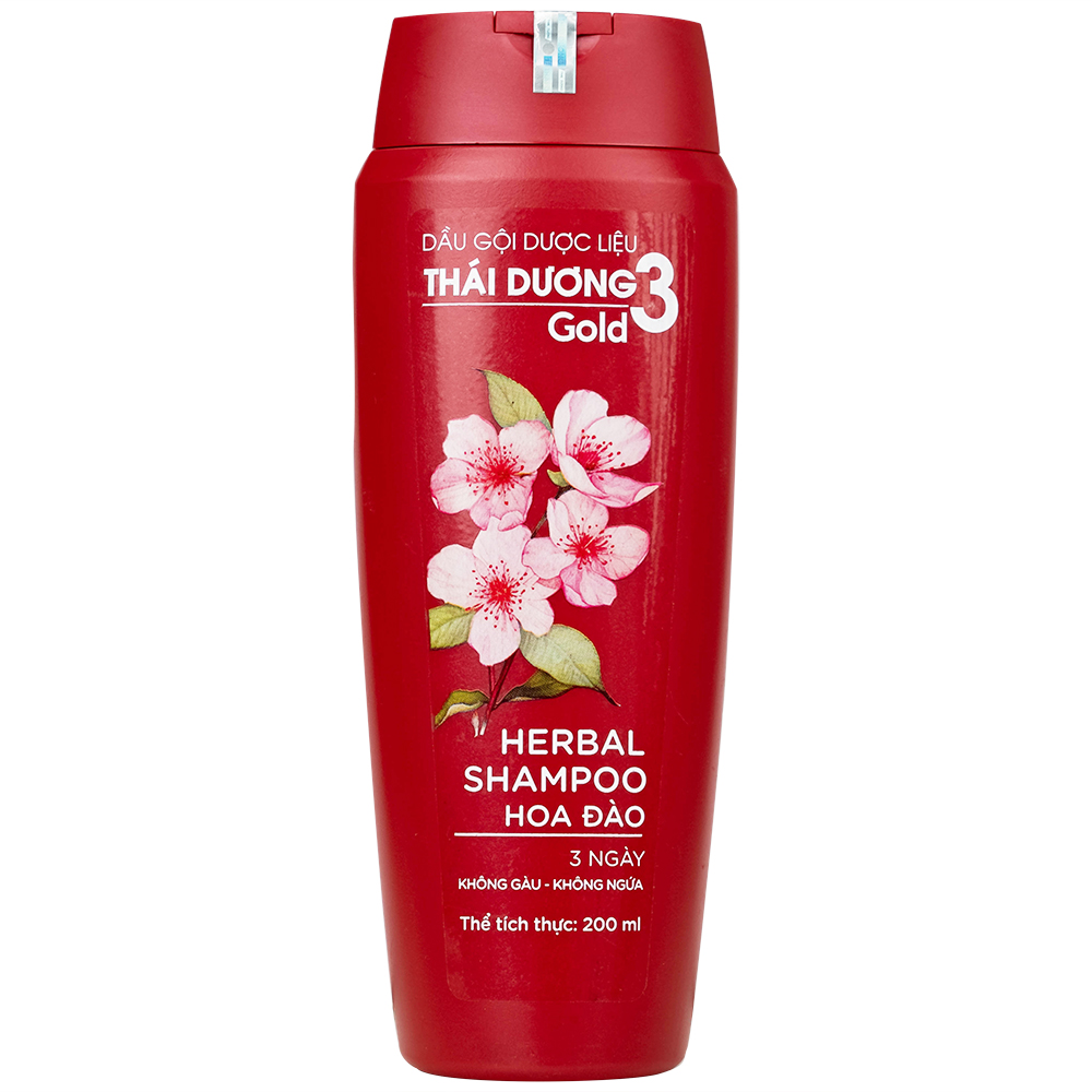 Dầu gội dược liệu Thái Dương 3 hương hoa sạch gàu mà vẫn suôn mềm (200ml)