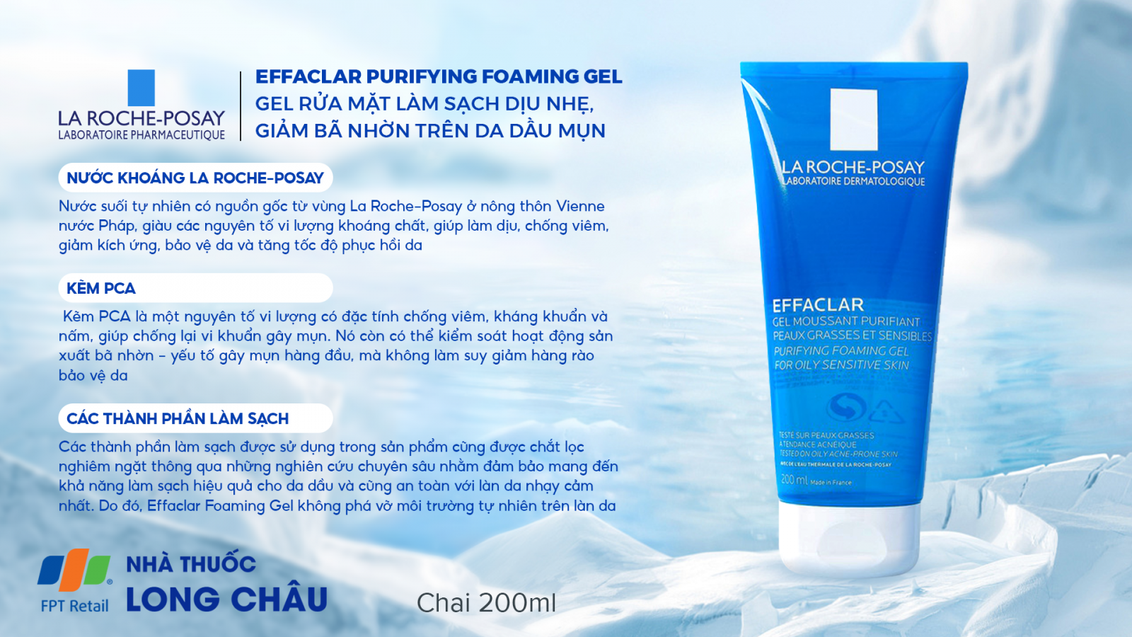 Gel La Roche Posay Effaclar Foaming 2