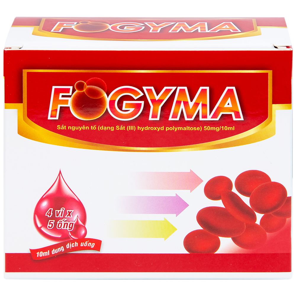 Hình ảnh Dung dịch uống Fogyma điều trị thiếu máu do thiếu sắt (4 vỉ x 5 ống)