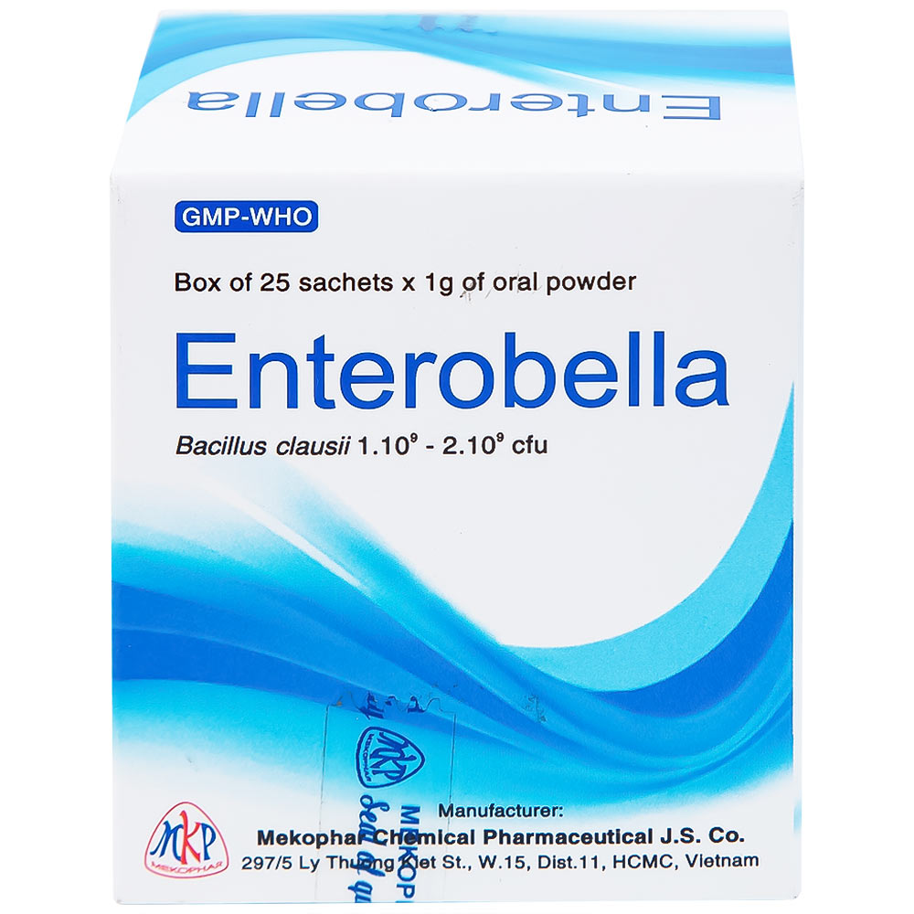 Hình ảnh Thuốc bột Enterobella Mekophar điều trị và phòng ngừa rối loạn vi sinh đường ruột (25 gói x 1g)