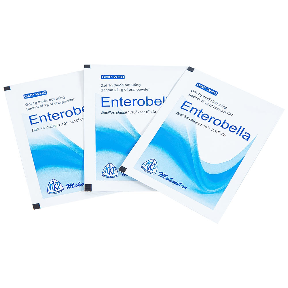 Hình ảnh Thuốc bột Enterobella Mekophar điều trị và phòng ngừa rối loạn vi sinh đường ruột (25 gói x 1g)