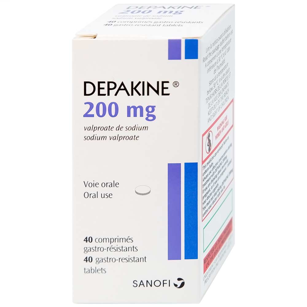 Hình ảnh Thuốc Depakine 200mg Sanofi điều trị động kinh (40 viên)